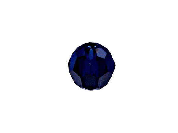 Swarovski 5000 Round Crystal Faceted Beads Dark Indigo | 4mm | Small & Wholesale Packs - BeadPrism