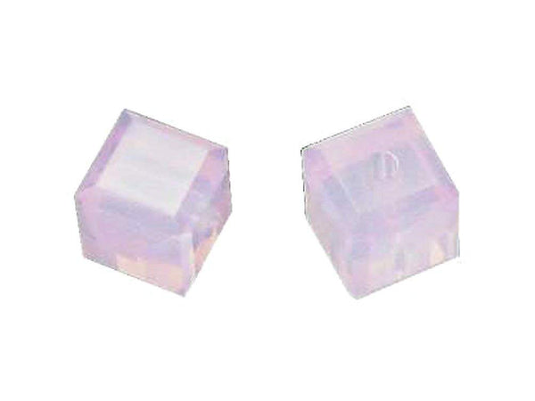Wholesale Genuine Swarovski 5601 8mm Violet Opal Cube Beads, Choose Package Size - BeadPrism