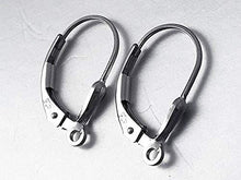 Load image into Gallery viewer, Sterling Silver Anti Tarnish Coating Tear Drop Leverback Earring With Ring, Choose Package Size - BeadPrism