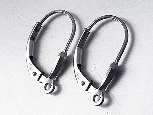 Sterling Silver Anti Tarnish Coating Tear Drop Leverback Earring With Ring, Choose Package Size - BeadPrism