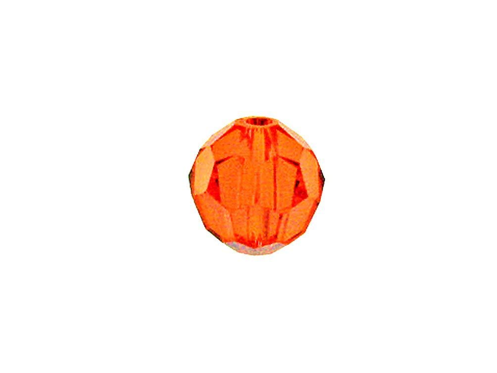 Swarovski 5000 Round Crystal Faceted Beads Red Topaz | 6mm | Small & Wholesale Packs - BeadPrism