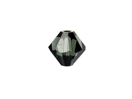 Swarovski Crystal, #5328 Bicone Beads 4mm, Morion, Wholesale Packs - BeadPrism