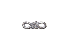 5 pcs Sterling Silver 8x2.75mm Infinity Link - BeadPrism