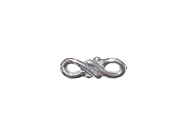 5 pcs Sterling Silver 8x2.75mm Infinity Link - BeadPrism