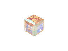Load image into Gallery viewer, Wholesale Genuine Swarovski 5601 4mm Vintage Rose AB Cube Beads, Choose Package Size - BeadPrism