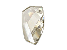 Load image into Gallery viewer, Swarovski Crystal, #6620 Avante Garde Pendant 20mm, Crystal Silver Shade, Wholesale Packs - BeadPrism