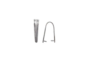 5 pcs Sterling Silver 13mm Pendant Bail with Peg - BeadPrism