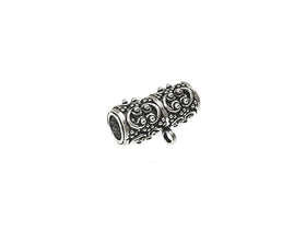 1 pc Sterling Silver 19mm Bali Style Tube Bail - BeadPrism