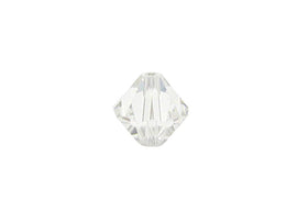 Swarovski Crystal, #5328 Bicone Beads 4mm, Crystal, Wholesale Packs - BeadPrism