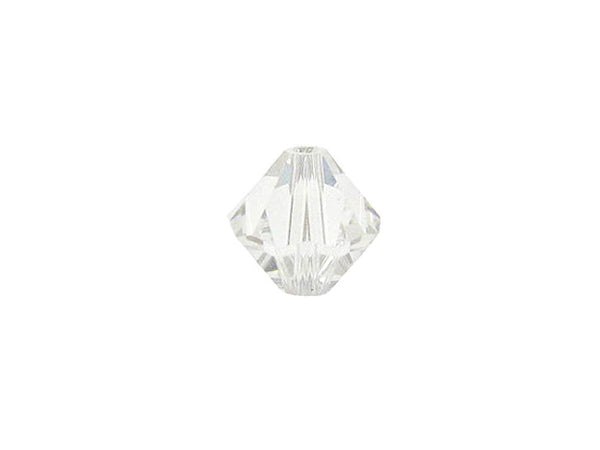Swarovski Crystal, #5328 Bicone Beads 4mm, Crystal, Wholesale Packs - BeadPrism