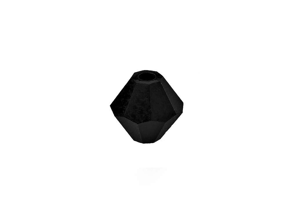 Swarovski Crystal, #5328 Bicone Beads 5mm, JET, Wholesale Packs - BeadPrism