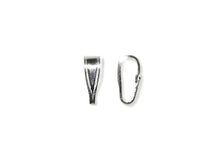 Load image into Gallery viewer, 25 pcs Locket Pendant 8x3mm Bail Sterling Silver Bright finish - BeadPrism