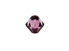 Swarovski Crystal, #5328 Bicone Beads 3mm, Amethyst, Wholesale Packs - BeadPrism