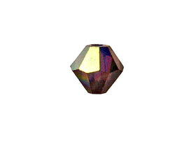 Swarovski Crystal, #5328 Bicone Beads 4mm, Burgundy AB, Wholesale Packs - BeadPrism