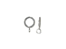 Load image into Gallery viewer, 5 pcs Sterling Silver 9mm Round Charm Hanger Bead - BeadPrism