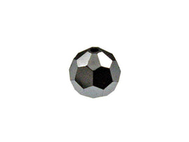 Swarovski 5000 Round Crystal Faceted Beads JET Hematite 2X | 4mm | Small & Wholesale Packs - BeadPrism