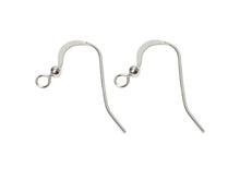 Load image into Gallery viewer, Wholesale Sterling Silver French Hook Earwire with Ball, 15mm, Choose Package Size - BeadPrism