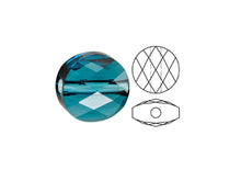 Load image into Gallery viewer, Swarovski 5052 Mini Round Beads, 6mm, Indicolite | 24 Pack - BeadPrism