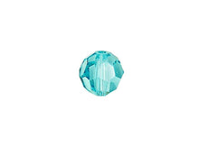 Load image into Gallery viewer, Swarovski 5000 Round Crystal Faceted Beads Light Turquoise | 6mm | Small &amp; Wholesale Packs - BeadPrism