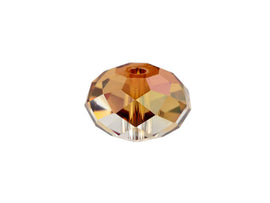 Swarovski 5040 Rondelle Crystal Faceted Beads Crystal Copper | 12mm | Small & Wholesale Packs - BeadPrism