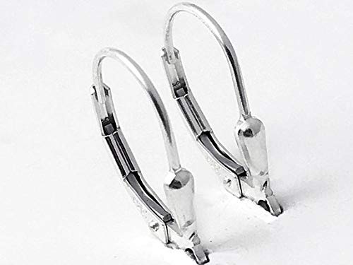 Sterling Silver Anti Tarnish Coating Tear Drop Leverback Earring With Ring, Choose Package Size - BeadPrism