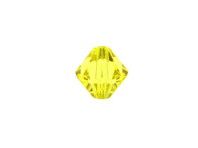 Swarovski Crystal, #5328 Bicone Beads 3mm, Citrine, Wholesale Packs - BeadPrism