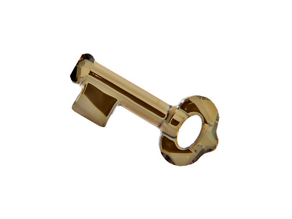 Swarovski Crystal, #6919 Key Pendant 50mm, Crystal Bronze Shade, Wholesale - BeadPrism