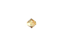 Load image into Gallery viewer, Swarovski Crystal, #5328 Bicone Beads 3mm, Crystal Metallic Sunshine, Wholesale Packs - BeadPrism