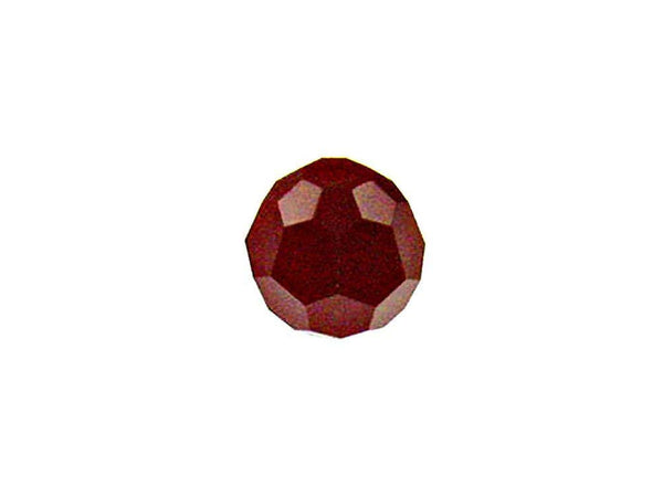 Swarovski 5000 Round Crystal Faceted Beads Dark Red Coral | 6mm | Small & Wholesale Packs - BeadPrism