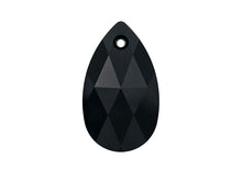 Load image into Gallery viewer, Swarovski Crystal, #6106 Pear Shape Drop Beads 38mm, JET, Wholesale - BeadPrism