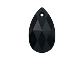 Swarovski Crystal, #6106 Pear Shape Drop Beads 38mm, JET, Wholesale - BeadPrism