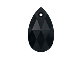 Swarovski Crystal, #6106 Pear Shape Drop Beads 38mm, JET, Wholesale - BeadPrism