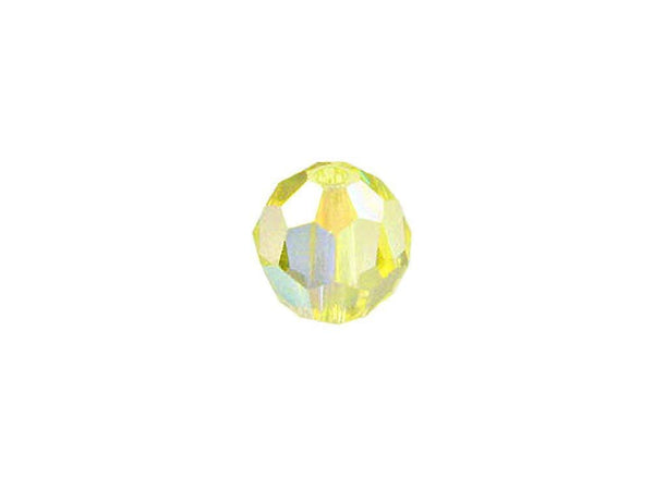 Swarovski 5000 Round Crystal Faceted Beads Jonquil AB | 4mm | Small & Wholesale Packs - BeadPrism
