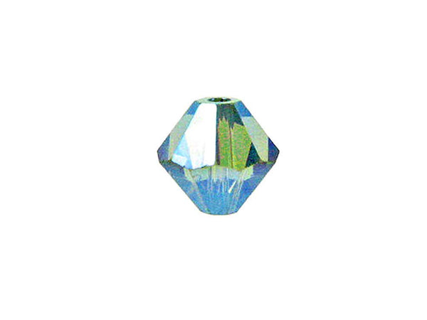 Swarovski Crystal, #5328 Bicone Beads 6mm, Erinite AB 2X, Wholesale Packs - BeadPrism
