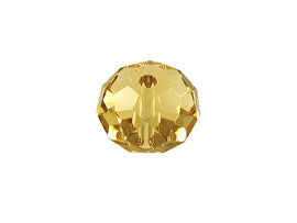 Swarovski 5040 Rondelle Crystal Faceted Beads Light Colorado Topaz | 12mm | Small & Wholesale Packs - BeadPrism