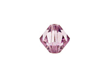 Load image into Gallery viewer, Swarovski Crystal, #5328 Bicone Beads 4mm, Light Amethyst, Wholesale Packs - BeadPrism