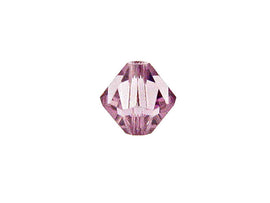 Swarovski Crystal, #5301 Bicone Beads 5mm, Light Amethyst, Wholesale Packs - BeadPrism