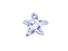 Swarovski Crystal, #6721 Starfish Pendant 40mm, Crystal AB, Wholesale - BeadPrism