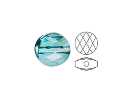 Swarovski 5052 Mini Round Beads, 8mm, Light Turquoise | 12 Pack - BeadPrism