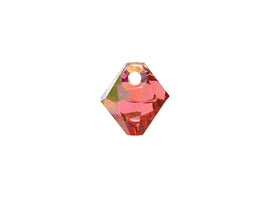 Wholesale Genuine Swarovski 6301 8mm Padparadscha AB Bicone Beads, Choose Package Size - BeadPrism
