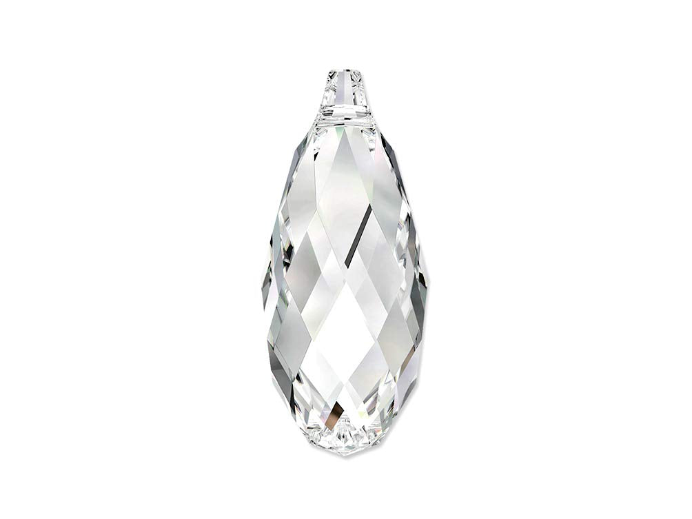 Swarovski Crystal, #6010 Briolettes Beads 13mm, Crystal, Wholesale Packs - BeadPrism