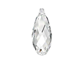 Swarovski Crystal, #6010 Briolettes Beads 13mm, Crystal, Wholesale Packs - BeadPrism