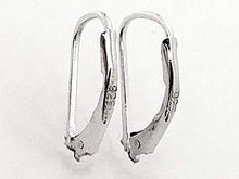 Load image into Gallery viewer, Wholesale Sterling Silver Interchangable Leverback Earring Findings With Notch, Choose Package Size - BeadPrism