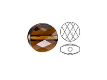Load image into Gallery viewer, Swarovski 5052 Mini Round Beads, 6mm, Smoked Topaz | 24 Pack - BeadPrism