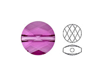 Load image into Gallery viewer, Swarovski 5052 Mini Round Beads, 8mm, Fuchsia | 12 Pack - BeadPrism