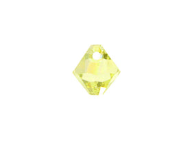 Swarovski Crystal, #6328 Top Drilled Bicone Beads 8mm, Jonquil AB, Wholesale Packs - BeadPrism