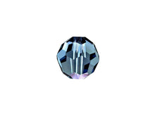 Load image into Gallery viewer, Swarovski 5000 Round Crystal Faceted Beads Denim Blue | 8mm | Small &amp; Wholesale Packs - BeadPrism