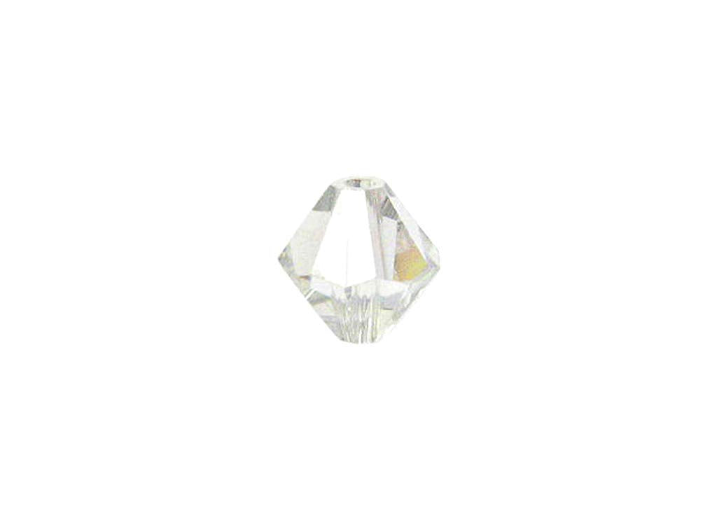 Swarovski Crystal, #5328 Bicone Beads 4mm, Crystal Moonlight, Wholesale Packs - BeadPrism