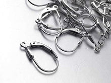 Load image into Gallery viewer, Sterling Silver Anti Tarnish Coating Tear Drop Leverback Earring With Ring, Choose Package Size - BeadPrism