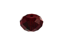 Swarovski 5040 Rondelle Crystal Faceted Beads SIAM | 8mm | Small & Wholesale Packs - BeadPrism